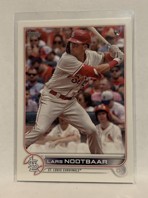 #58 Lars Nootbaar Rookie St Louis Cardinals 2022 Topps Series 1 Baseball Card MLB