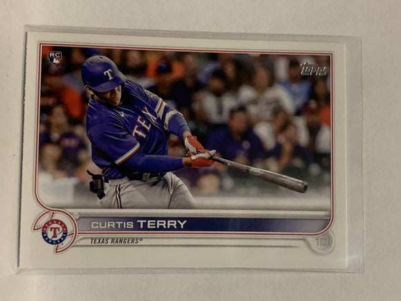 #97 Curtis Terry Rookie Texas Rangers 2022 Topps Series 1 Baseball Card MLB