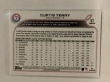 #97 Curtis Terry Rookie Texas Rangers 2022 Topps Series 1 Baseball Card MLB