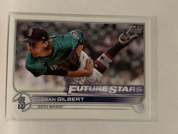 #156 Logan Gilbert Future Stars Seattle Mariners 2022 Topps Series 1 Baseball Card MLB