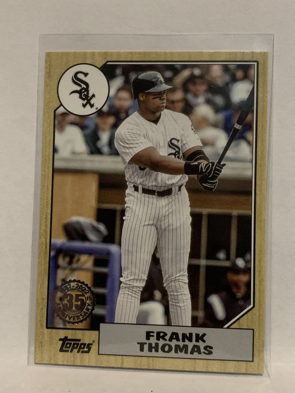 #T87-7 Frank Thomas  Chicago White Sox 2022 Topps Series 1 Baseball Card MLB