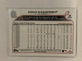 #34 Adam Wainwright St Louis Cardinals 2022 Topps Series 1 Baseball Card MLB