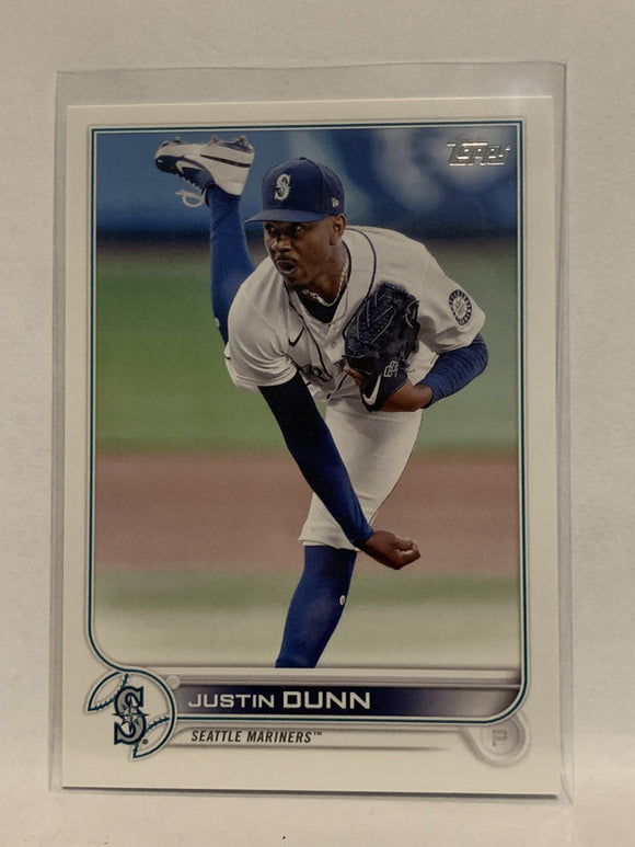 #185 Justin Dunn Seattle Mariners 2022 Topps Series 1 Baseball Card MLB