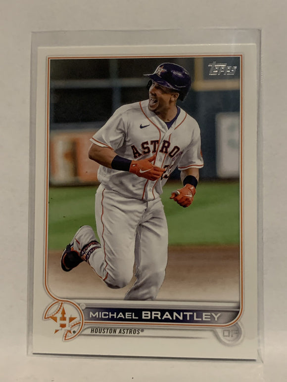 #199 Michael Brantley Houston Astros 2022 Topps Series 1 Baseball Card MLB