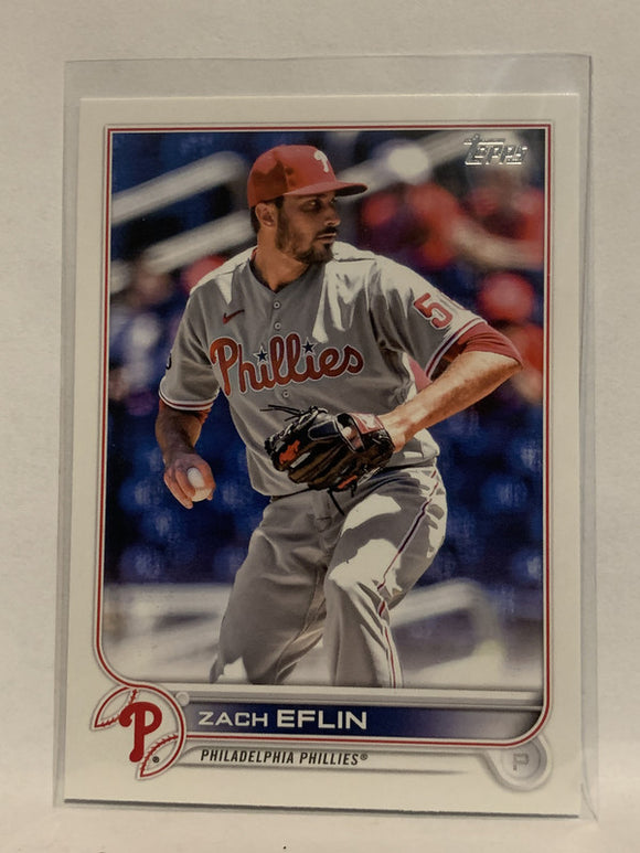 #179 Zach Eflin  Philadelphia Phillies 2022 Topps Series 1 Baseball Card MLB