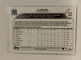 #131 Luis Gil Rookie New York Yankees 2022 Topps Series 1 Baseball Card MLB