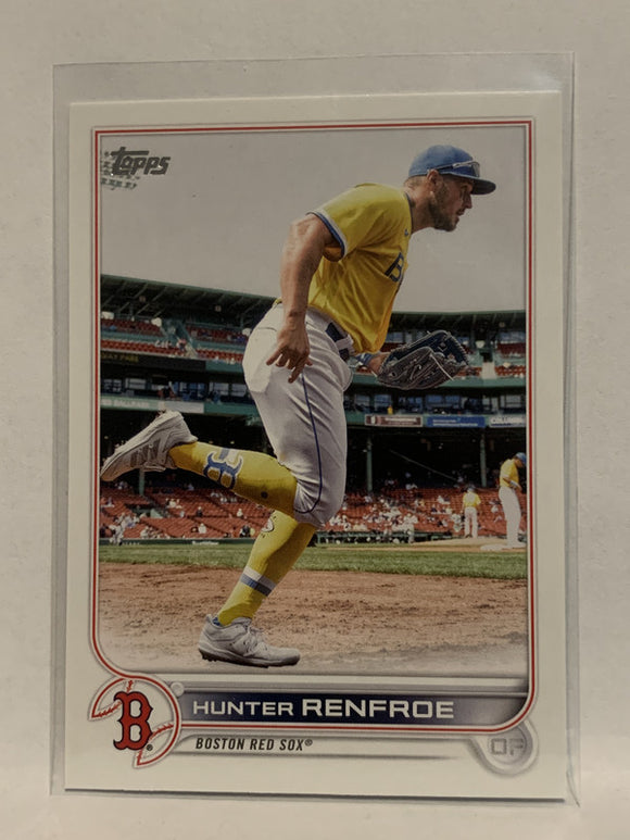 #174 Hunter Renfroe Boston Red Sox 2022 Topps Series 1 Baseball Card MLB