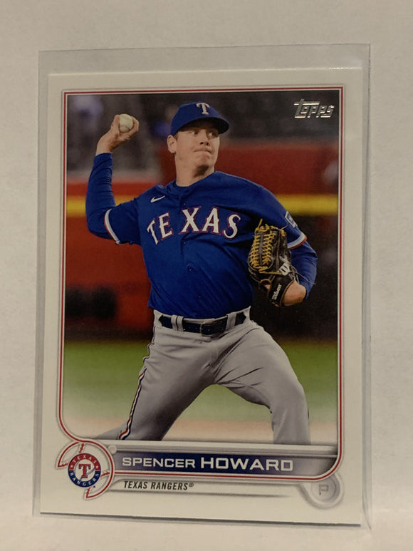 #162 Spencer Howard Texas Rangers 2022 Topps Series 1 Baseball Card MLB