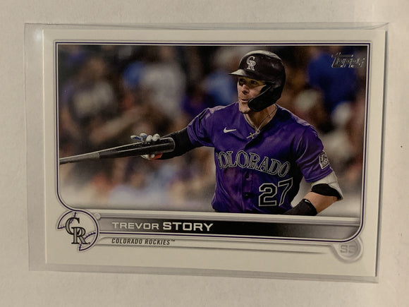 #260 Trevor Story Colorado Rockies 2022 Topps Series 1 Baseball Card MLB