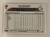 #102 Ian Kennedy Philadelphia Phillies 2022 Topps Series 1 Baseball Card MLB