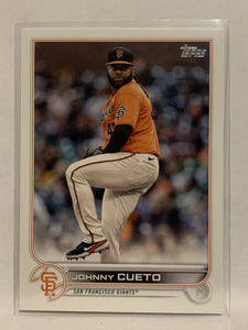 #73 Johnny Cueto San Francisco Giants 2022 Topps Series 1 Baseball Card MLB