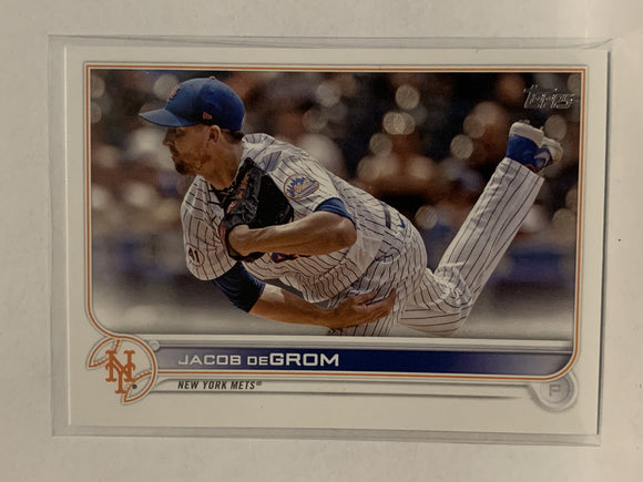 #330 Jacob Degrom New York Mets 2022 Topps Series 1 Baseball Card MLB