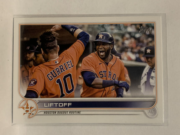 #110 Liftoff Houston Astros 2022 Topps Series 1 Baseball Card MLB