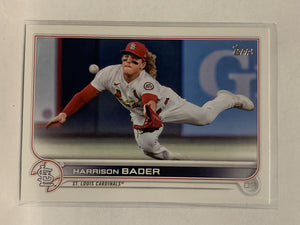 #225 Harrison Bader St Louis Cardinals 2022 Topps Series 1 Baseball Card MLB