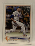 #267 Erwin Diaz New York Mets 2022 Topps Series 1 Baseball Card MLB