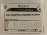 #267 Erwin Diaz New York Mets 2022 Topps Series 1 Baseball Card MLB