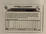 #234 Garrett Hampson Colorado Rockies 2022 Topps Series 1 Baseball Card MLB