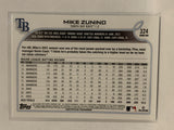 #324 Mike Zonino Tampa Bay Rays 2022 Topps Series 1 Baseball Card MLB