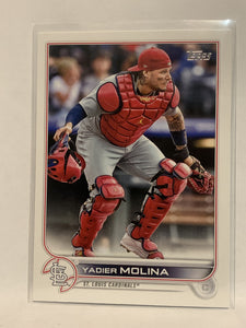 #205 Yadier Molina St Louis Cardinals 2022 Topps Series 1 Baseball Card MLB