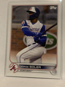 #208 Jorge Soler Atlanta Braves 2022 Topps Series 1 Baseball Card MLB