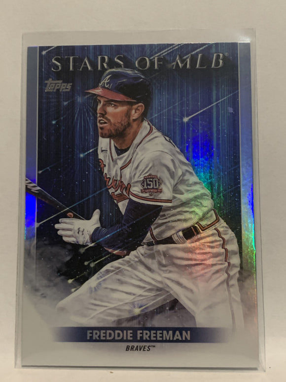 #SMLB-30 Freddie Freeman Stars of MLB Atlanta Braves 2022 Topps Series 1 Baseball Card MLB