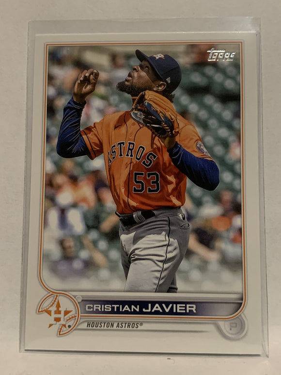 #211 Cristian Javier Houston Astros 2022 Topps Series 1 Baseball Card MLB