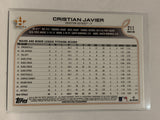 #211 Cristian Javier Houston Astros 2022 Topps Series 1 Baseball Card MLB