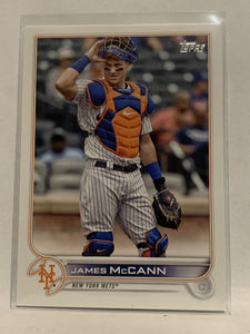 #256 James McCann New York Mets 2022 Topps Series 1 Baseball Card MLB