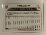 #256 James McCann New York Mets 2022 Topps Series 1 Baseball Card MLB