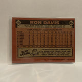 #265 Ron Davis Minnesota Twins 1986 Topps Baseball Card IG