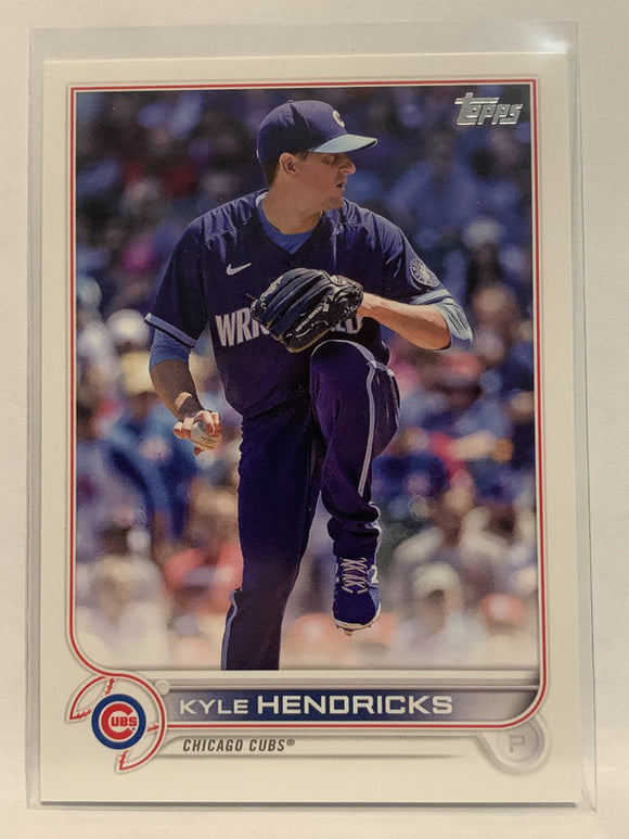 #168 Kyle Hendricks Chicago Cubs 2022 Topps Series 1 Baseball Card MLB