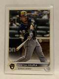 #265 Kesten Hiura Milwaukee Brewers 2022 Topps Series 1 Baseball Card MLB