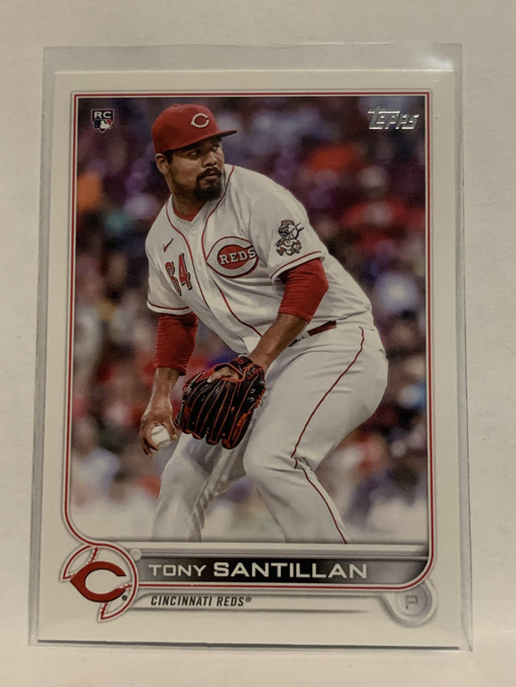 #111 Tony Santillan Rookie Cincinnati Reds 2022 Topps Series 1 Baseball Card MLB