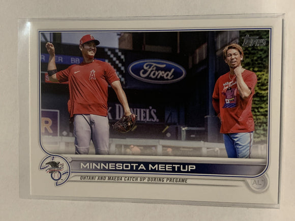 #122 Minnesota Meetup Ottani and Marda 2022 Topps Series 1 Baseball Card MLB