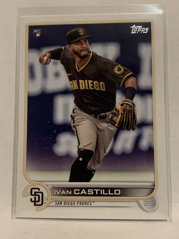 #140 Ivan Castillo Rookie San Diego Padres 2022 Topps Series 1 Baseball Card MLB