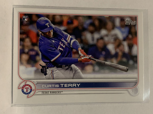 #97 Curtis Terry Rookie Texas Rangers 2022 Topps Series 1 Baseball Card MLB