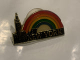 New York City Rainbow Lapel Hat Pin DU