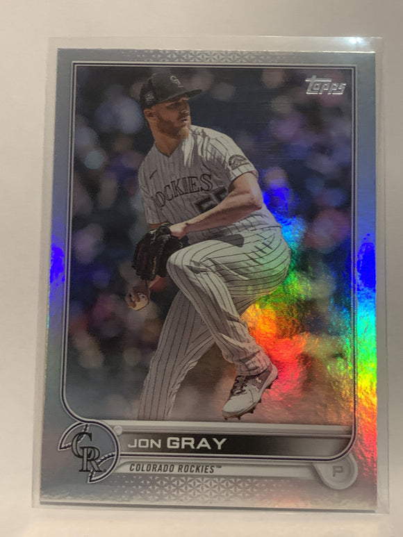 #161 Jon Gray Rainbow Colorado Rockies 2022 Topps Series 1 Baseball Card MLB