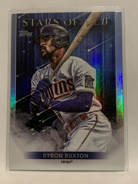 #SMLB-12 Bryon Buxton Stars of MLB Minnesota Twins 2022 Topps Series 1 Baseball Card MLB