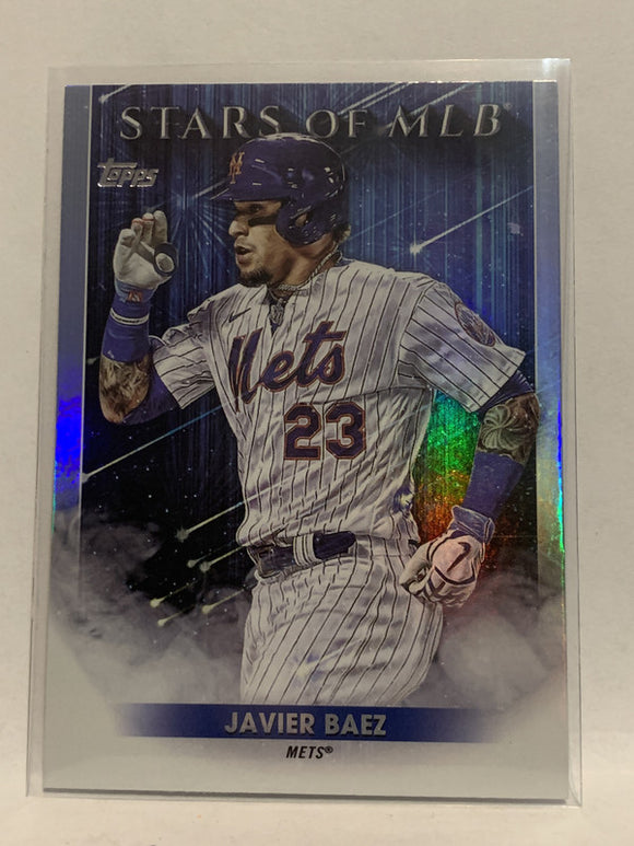 #SMLB-5 Javier Baez Stars of MLB New York Mets 2022 Topps Series 1 Baseball Card MLB