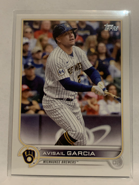 #92 Avisail Garcia Milwaukee Brewers 2022 Topps Series 1 Baseball Card MLB