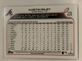 #115 Austin Riley Atlanta Braves 2022 Topps Series 1 Baseball Card MLB