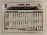 #182 J.D. Martinez Boston Red Sox 2022 Topps Series 1 Baseball Card MLB