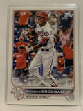 #116 Aleides Escobar Washington Nationals 2022 Topps Series 1 Baseball Card MLB