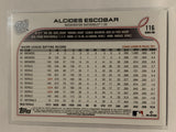 #116 Aleides Escobar Washington Nationals 2022 Topps Series 1 Baseball Card MLB