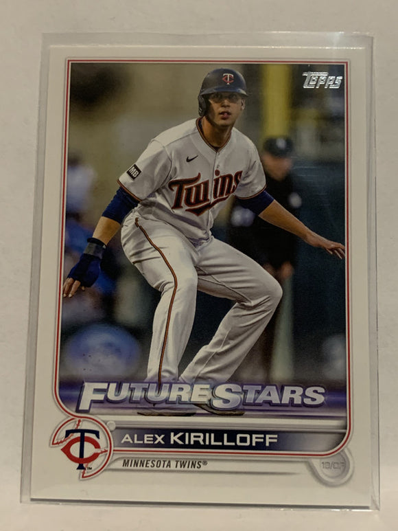 #197 Alex Krilloff Future Stars Rookie Minnesota Twins 2022 Topps Series 1 Baseball Card MLB