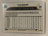 #294 Yan Gomes Oakland Athletics 2022 Topps Series 1 Baseball Card MLB