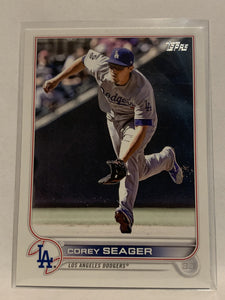 #301 Corey Seager Los Angeles Dodgers 2022 Topps Series 1 Baseball Card MLB