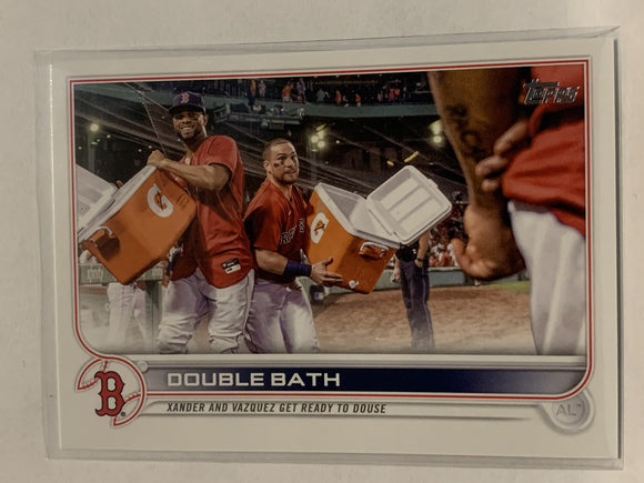 #229 Double Bath Boston Red Sox 2022 Topps Series 1 Baseball Card MLB