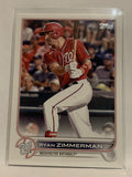 #296 Ryan Zimmerman Washington Nationals 2022 Topps Series 1 Baseball Card MLB